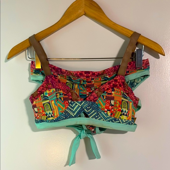 Maaji Teal and Brown Bikini Size Medium - Picture 1 of 7